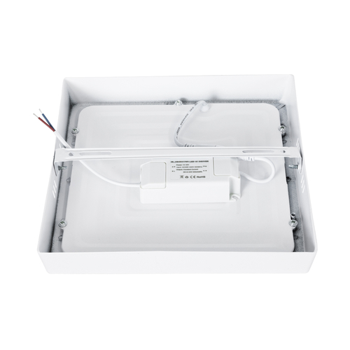 GLOBOSTAR® PANELO 60203 Panel Οροφής LED 20W 2000lm 120° AC 220-240V IP20 Ψυχρό Λευκό 6000K - Lumileds SMD Chip & TÜV SÜD Driver - Λευκό Γαλακτερό - Μ22 x Π22 x Υ3cm / Q20 x 20cm - 3 Χρόνια Εγγύηση