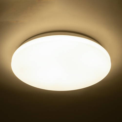 GLOBOSTAR® CELANO 61009 Φωτιστικό Πλαφονιέρα Οροφής LED 30W 2850lm 120° AC 220-240V Αδιάβροχο IP54 Φυσικό Λευκό 4500K - Lumileds SMD Chip - Λευκό Γαλακτερό - Μ33 x Π33 x Υ6cm - 3 Χρόνια Εγγύηση