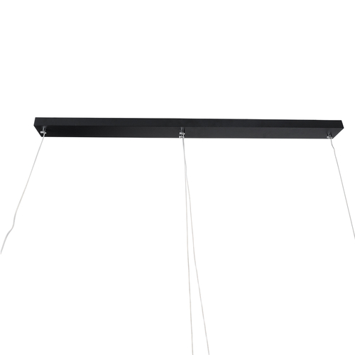 GLOBOSTAR® TEREZA 61288 Μοντέρνο Κρεμαστό Φωτιστικό Οροφής LED 67W 7504lm 300° AC 220-240V IP20 Ρυθμιζόμενο Λευκό CCT με Χειριστήριο από 2700K έως 6000K Dimmable - Lumileds SMD Chip - Μαύρο Ματ - Μ110 x Π4.5 x Υ34cm - 3 Χρόνια Εγγύηση