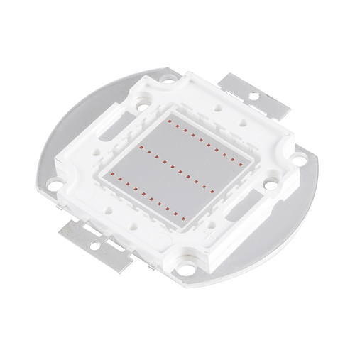 GloboStar® 73767 Υψηλής Ισχύος LED COB BRIDGELUX 30W 1500lm DC 20-24V - Μ5.5 x Π5.2 x Υ0.4cm - Κόκκινο - 2 Χρόνια Εγγύηση