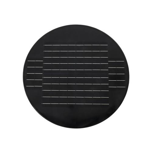 GLOBOSTAR® PARK 90501 Φωτιστικό Κεφαλής Post Top Πλατείας/Πάρκου/Κήπου με Ασύρματο Χειριστήριο LED 25W 550lm 120° με Ενσωματωμένο Φωτοβολταϊκό Panel 6V 20W & Επαναφορτιζόμενη Μπαταρία Li-ion 3.2V 12000mAh με Αισθητήρα Κίνησης-Ημέρας-Νύχτας Αδιάβροχο IP67 Θερμό Λευκό 2700K - Γκρι Ανθρακί - Φ50 x Υ20cm - 2 Χρόνια Εγγύηση