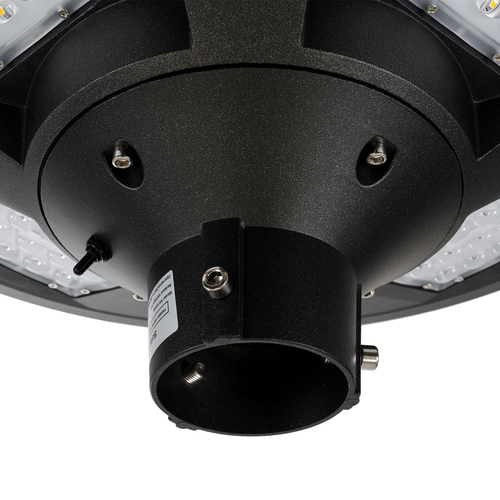 GLOBOSTAR® PARK 90501 Φωτιστικό Κεφαλής Post Top Πλατείας/Πάρκου/Κήπου με Ασύρματο Χειριστήριο LED 25W 550lm 120° με Ενσωματωμένο Φωτοβολταϊκό Panel 6V 20W & Επαναφορτιζόμενη Μπαταρία Li-ion 3.2V 12000mAh με Αισθητήρα Κίνησης-Ημέρας-Νύχτας Αδιάβροχο IP67 Θερμό Λευκό 2700K - Γκρι Ανθρακί - Φ50 x Υ20cm - 2 Χρόνια Εγγύηση