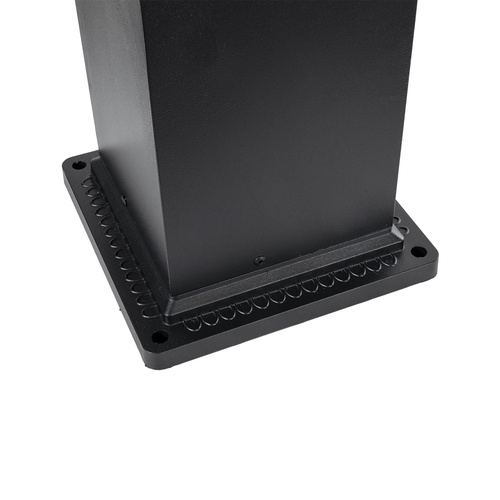 GLOBOSTAR® HONEYBEE 90541 Φωτιστικό Κολωνάκι Κήπου LED 15W 1500lm 120° AC 220-240V Αδιάβροχο IP65 Θερμό Λευκό 2700K - Γκρι Ανθρακί - Μ20 x Π20 x Υ60cm - 3 Χρόνια Εγγύηση