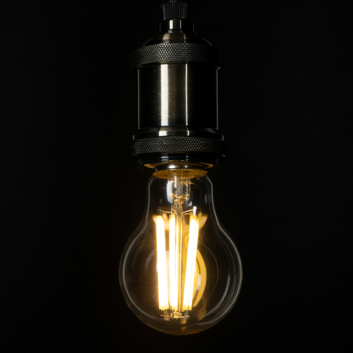 GLOBOSTAR® GLOBE 99087 Λάμπα E27 A60 LED 7W 1470lm 360° AC 220-240V IP20 Θερμό Λευκό 2700K - Long Filament Chip - Διάφανο - Μ6 x Π6 x Υ11cm - 3 Χρόνια Εγγύηση