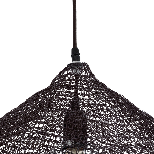 GLOBOSTAR® KENTUCKY 01863 Vintage Κρεμαστό Φωτιστικό Οροφής με Ντουί 1 x E27 AC 220-240V IP20 - Καφέ - Μ40 x Π40 x Υ30cm