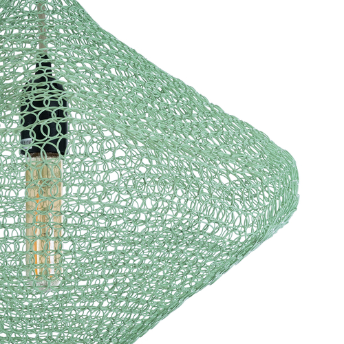 GLOBOSTAR® KENTUCKY 01864 Vintage Κρεμαστό Φωτιστικό Οροφής με Ντουί 1 x E27 AC 220-240V IP20 - Τιρκουάζ - Μ40 x Π40 x Υ30cm