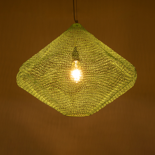 GLOBOSTAR® KENTUCKY 01866 Vintage Κρεμαστό Φωτιστικό Οροφής με Ντουί 1 x E27 AC 220-240V IP20 - Τιρκουάζ - Μ60 x Π60 x Υ50cm