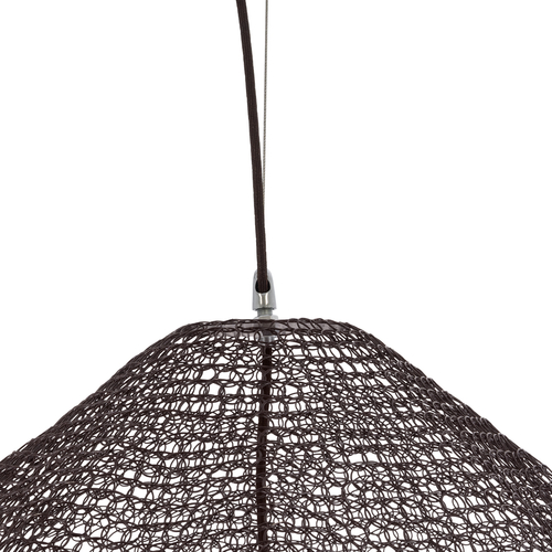 GLOBOSTAR® KENTUCKY 01869 Vintage Κρεμαστό Φωτιστικό Οροφής με Ντουί 1 x E27 AC 220-240V IP20 - Καφέ - Μ90 x Π90 x Υ70cm