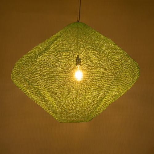 GLOBOSTAR® KENTUCKY 01870 Vintage Κρεμαστό Φωτιστικό Οροφής με Ντουί 1 x E27 AC 220-240V IP20 - Τιρκουάζ - Μ90 x Π90 x Υ70cm