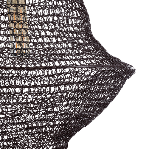 GLOBOSTAR® KENTUCKY 01872 Vintage Κρεμαστό Φωτιστικό Οροφής με Ντουί 1 x E27 AC 220-240V IP20 - Καφέ - Μ35 x Π35 x Υ60cm