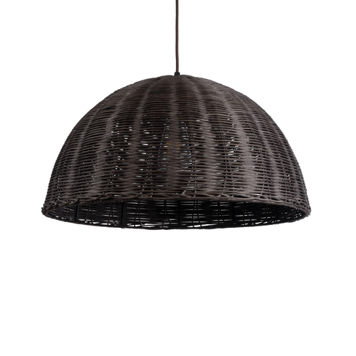 GLOBOSTAR® MONTANA 02381 Boho Κρεμαστό Φωτιστικό Οροφής με Ντουί 1 x E27 AC 220-240V IP20 - Καφέ - Μ50 x Π50 x Υ25cm