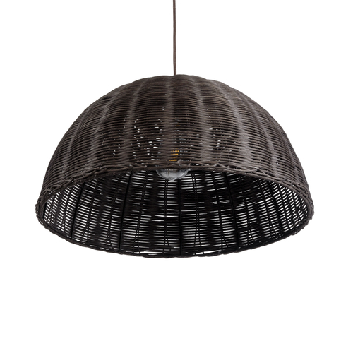 GLOBOSTAR® MONTANA 02381 Boho Κρεμαστό Φωτιστικό Οροφής με Ντουί 1 x E27 AC 220-240V IP20 - Καφέ - Μ50 x Π50 x Υ25cm