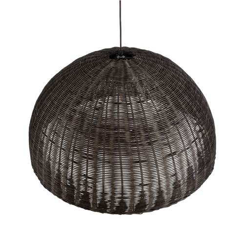 GLOBOSTAR® MONTANA 02382 Boho Κρεμαστό Φωτιστικό Οροφής με Ντουί 1 x E27 AC 220-240V IP20 - Καφέ - Μ80 x Π80 x Υ40cm