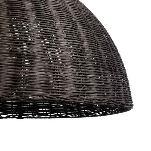 GLOBOSTAR® MONTANA 02382 Boho Κρεμαστό Φωτιστικό Οροφής με Ντουί 1 x E27 AC 220-240V IP20 - Καφέ - Μ80 x Π80 x Υ40cm