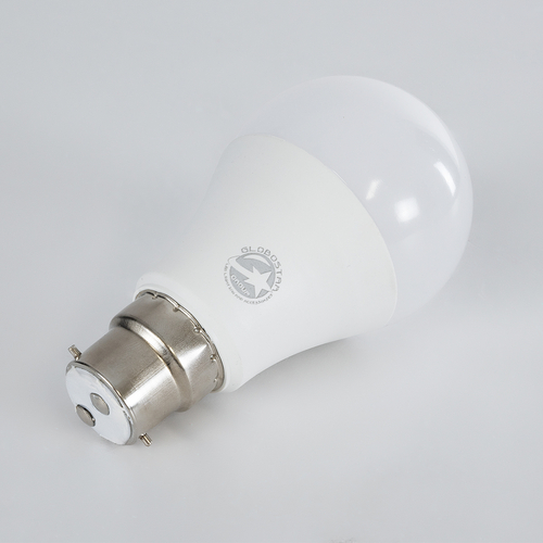 GLOBOSTAR® GLOBE 60051 Λάμπα B22 A60 LED 10W 1000lm 260° AC 220-240V IP20 Ψυχρό Λευκό 6000K - Lumileds SMD Chip - Λευκό Γαλακτερό - Μ6 x Π6 x Υ11cm - 3 Χρόνια Εγγύηση