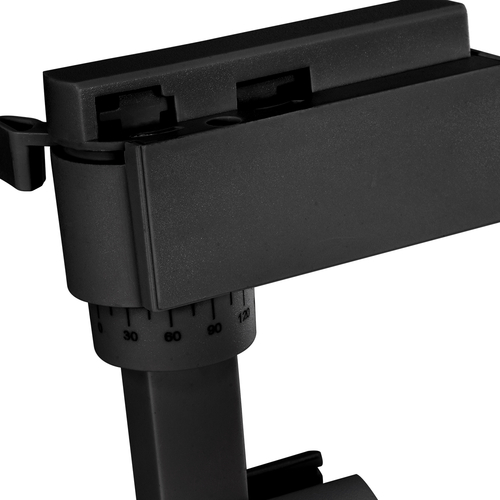 Globostar BEAMTRACK 60805 Μονοφασικό Φωτιστικό Σποτ Ράγας LED 10W 230V 1200lm 30° Acrylic HQ LENS AC 220-240V IP20 Φ4.6 x Υ12.5cm Θερμό Λευκό 3000k - EUROTRACK® System 1L+1N - Μαύρο - Bridgelux Chip - TUV Certified Driver - 5 Χρόνια Εγγύηση