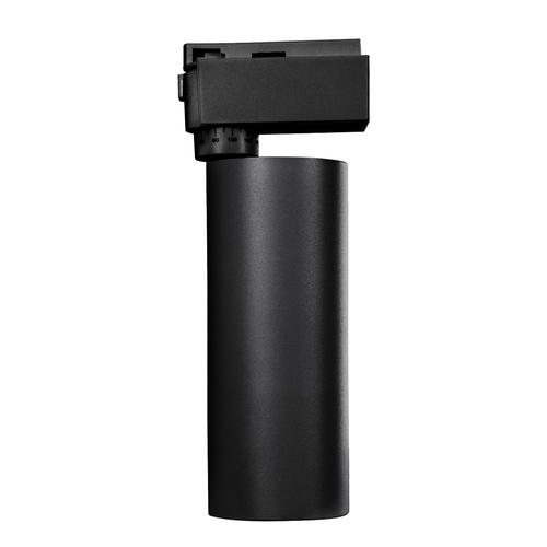 Globostar BEAMTRACK 60811 Μονοφασικό Φωτιστικό Σποτ Ράγας LED  20W 230V 2400lm 30° Acrylic HQ LENS AC 220-240V IP20 Φ6.2 x Υ15.8 cm Θερμό Λευκό 3000k - EUROTRACK® System 1L+1N - Μαύρο - Bridgelux Chip - TUV Certified Driver - 5 Χρόνια Εγγύηση