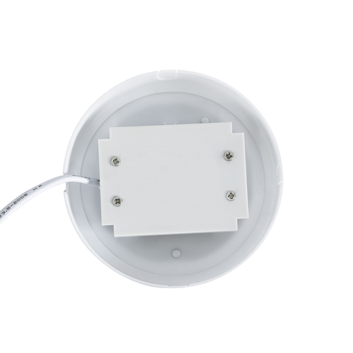 GLOBOSTAR® REVANO 61012 Φωτιστικό Πλαφονιέρα Οροφής LED 12W 1140lm 180° AC 220-240V Αδιάβροχο IP54 Φυσικό Λευκό 4500K - Lumileds SMD Chip - Λευκό Γαλακτερό - Μ12 x Π12 x Υ4.5cm - 2 Χρόνια Εγγύηση