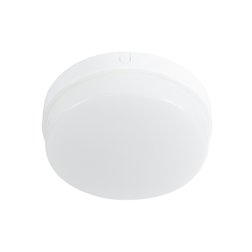 GLOBOSTAR® REVANO 61016 Φωτιστικό Πλαφονιέρα Οροφής LED 15W 1350lm 180° AC 220-240V Αδιάβροχο IP54 Θερμό Λευκό 2700K - Lumileds SMD Chip - Λευκό Γαλακτερό - Μ17 x Π17 x Υ5cm - 2 Χρόνια Εγγύηση