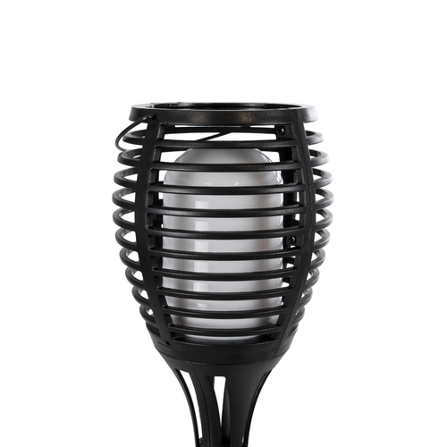 GloboStar® FIAMMA 61549 Αυτόνομο Ηλιακό Καρφωτό Φωτιστικό Κήπου LED SMD 2W 80lm με Ενσωματωμένη Μπαταρία 1500mAh - Φωτοβολταϊκό Πάνελ - Αισθητήρα Ημέρας-Νύχτας Φαναράκι Κήπου - Εφέ Φλόγας Διακοσμητικό - Αδιάβροχο IP65 - 1800K Φ10 x Υ55cm - 2 Χρόνια Εγγύηση