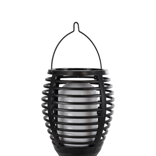 GloboStar® FIAMMA 61549 Αυτόνομο Ηλιακό Καρφωτό Φωτιστικό Κήπου LED SMD 2W 80lm με Ενσωματωμένη Μπαταρία 1500mAh - Φωτοβολταϊκό Πάνελ - Αισθητήρα Ημέρας-Νύχτας Φαναράκι Κήπου - Εφέ Φλόγας Διακοσμητικό - Αδιάβροχο IP65 - 1800K Φ10 x Υ55cm - 2 Χρόνια Εγγύηση