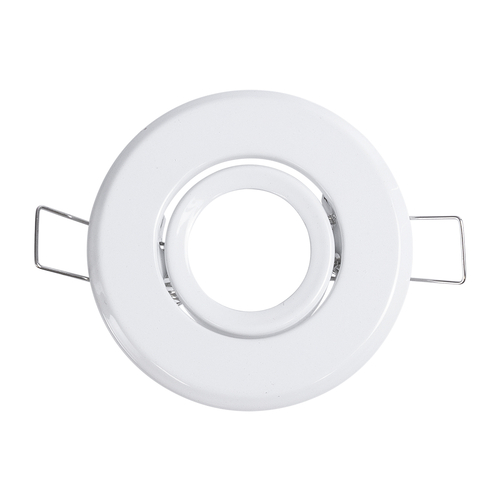 GLOBOSTAR® DELTA 77800 Χωνευτή Κινούμενη Βάση για Σποτ MR11 με Ντουί GU10/GU5.3 IP20 - Λευκό - Μ7 x Π7 x Υ2.1cm / Q5.5cm