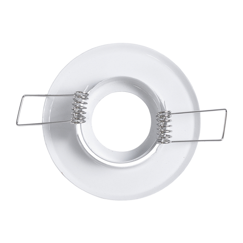 GLOBOSTAR® DELTA 77800 Χωνευτή Κινούμενη Βάση για Σποτ MR11 με Ντουί GU10/GU5.3 IP20 - Λευκό - Μ7 x Π7 x Υ2.1cm / Q5.5cm