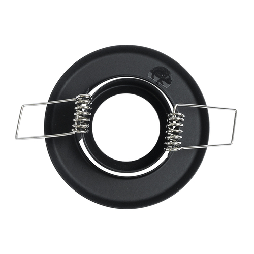 GLOBOSTAR® DELTA 77801 Χωνευτή Κινούμενη Βάση για Σποτ MR11 με Ντουί GU10/GU5.3 IP20 - Μαύρο Ματ - Μ7 x Π7 x Υ2.1cm / Q5.5cm