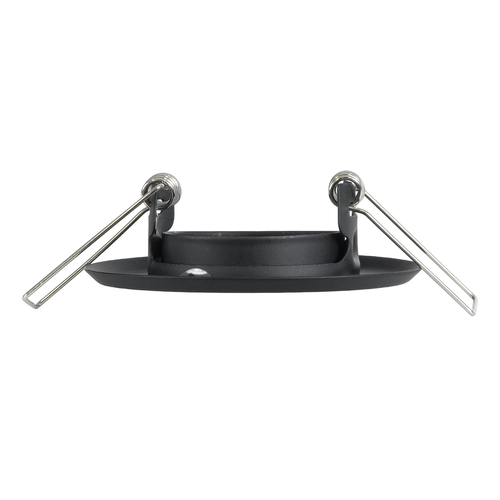 GLOBOSTAR® DELTA 77801 Χωνευτή Κινούμενη Βάση για Σποτ MR11 με Ντουί GU10/GU5.3 IP20 - Μαύρο Ματ - Μ7 x Π7 x Υ2.1cm / Q5.5cm