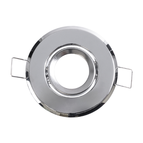 GLOBOSTAR® DELTA 77803 Χωνευτή Κινούμενη Βάση για Σποτ MR11 με Ντουί GU10/GU5.3 IP20 - Ασημί - Μ7 x Π7 x Υ2.1cm / Q5.5cm