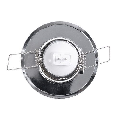 GLOBOSTAR® DELTA 77803 Χωνευτή Κινούμενη Βάση για Σποτ MR11 με Ντουί GU10/GU5.3 IP20 - Ασημί - Μ7 x Π7 x Υ2.1cm / Q5.5cm