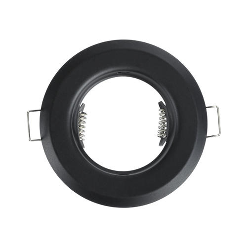 GLOBOSTAR® DELTA 77808 Χωνευτή Βάση για Σποτ MR16 με Ντουί GU10/GU5.3 IP20 - Μαύρο Ματ - Μ8.3 x Π8.3 x Υ3.1cm / Q6cm