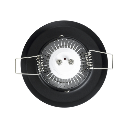 GLOBOSTAR® DELTA 77808 Χωνευτή Βάση για Σποτ MR16 με Ντουί GU10/GU5.3 IP20 - Μαύρο Ματ - Μ8.3 x Π8.3 x Υ3.1cm / Q6cm