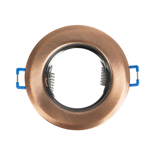 GLOBOSTAR® DELTA 77812 Χωνευτή Βάση για Σποτ MR16 με Ντουί GU10/GU5.3 IP20 - Χάλκινο - Μ8.3 x Π8.3 x Υ3.1cm / Q6cm