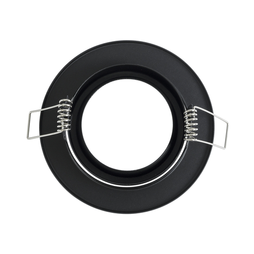 GLOBOSTAR® DELTA 77815 Χωνευτή Κινούμενη Βάση για Σποτ MR16 με Ντουί GU10/GU5.3 IP20 - Μαύρο Ματ - Μ9.2 x Π9.2 x Υ2.8cm / Q7.6cm