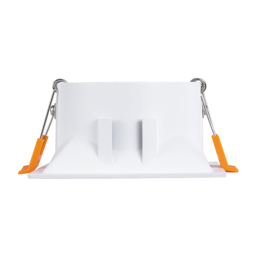 GLOBOSTAR® ALPHA 77832 Χωνευτή Κινούμενη Βάση για Σποτ MR16 με Ντουί GU10/GU5.3 IP20 - Λευκό - Μ9 x Π9 x Υ4.5cm / Q8.3cm