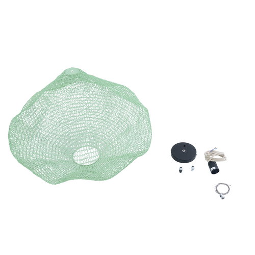 GLOBOSTAR® KENTUCKY 01866 Vintage Κρεμαστό Φωτιστικό Οροφής με Ντουί 1 x E27 AC 220-240V IP20 - Τιρκουάζ - Μ60 x Π60 x Υ50cm