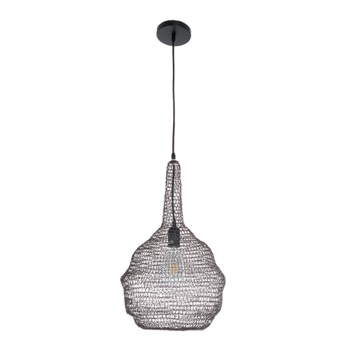 GLOBOSTAR® KENTUCKY 01881 Vintage Κρεμαστό Φωτιστικό Οροφής με Ντουί 1 x E27 AC 220-240V IP20 - Καφέ - Μ30 x Π30 x Υ50cm