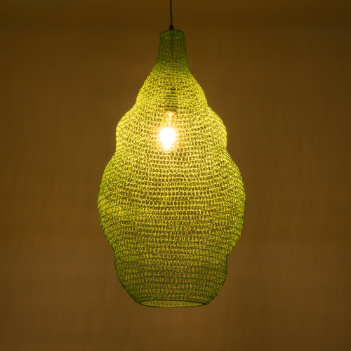 GLOBOSTAR® KENTUCKY 01897 Vintage Κρεμαστό Φωτιστικό Οροφής με Ντουί 1 x E27 AC 220-240V IP20 - Τιρκουάζ - Μ40 x Π40 x Υ70cm