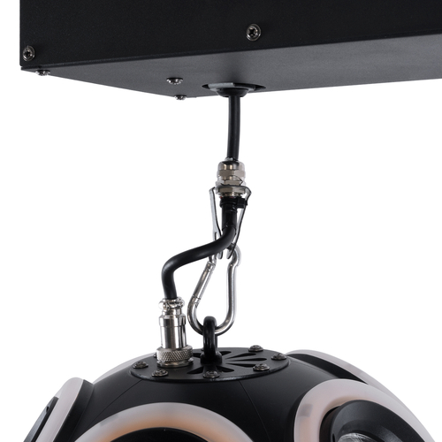 GloboStar® 51197 LIFT BALL Επαγγελματικό Φωτιστικό Ειδικών Εφέ Φ25cm KINETIC BALL MATRIX PIXEL Super BEAM Light CREE LED 4in1 300W - 10 x 20W LED COB Chips RGBW & 10 x 20W LED COB Chips Ultra Gold Warm White 2200K - Μέγιστο Μήκος Ανύψωσης 6 Μέτρα - AC 220V-240V DMX512 Display on Body - Μαύρο - Μ26 x Π6.5 x Υ32cm - 2 Χρόνια Εγγύση