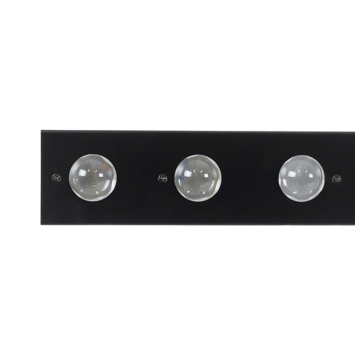 GloboStar® 51204 MEDES Επαγγελματική Μπάρα Φωτισμού Wall Washer LED 14 x 10W 140W 8° AC 220-240V IP20 Πολύχρωμο RGB DMX512 - Μαύρο - Μ100 x Π6.5 x Υ12.5cm - 2 Χρόνια Εγγύση