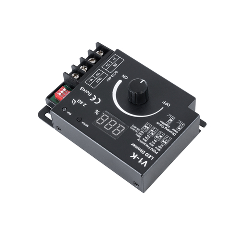 GLOBOSTAR® SKYDANCE-V1-K 73117 Dimmer με 1 x 20A 480W Κανάλι DC 12-48V 20A 480W Max IP20 - PWM - RF2.4Ghz - Μ10.7 x Π7.5 x Υ3.8cm - 5 Χρόνια Εγγύηση