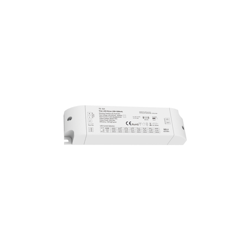 GLOBOSTAR® SKYDANCE-TE-36A 73135 DC Triac & Push Dimmer CC Τροφοδοτικό/Μετασχηματιστής SELV με 1 x 320-1200mA 36W Κανάλι AC 220-240V σε DC 10-52V 1200mA 36W Max IP20 - Triac & Push Dimming - Μ17.5 x Π4.4 x Υ3cm - 5 Χρόνια Εγγύηση