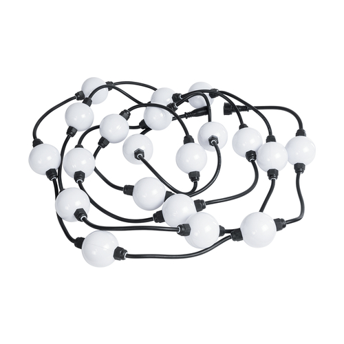 GloboStar® 73722 Digital Pixel Addressable Facade Module Chain String with 20 Spots - Ψηφιακή Αλυσίδα - Γιρλάντα με 20 Σποτ LED SMD 3535 30W 60LED 20PIXEL SPI/TTL Protocol IC WS2811/SM16703P 1300lm 360° DC 24V Αδιάβροχο IP67 Πολύχρωμο RGB - Φ5 x Μ460cm - 3 Χρόνια Εγγύηση