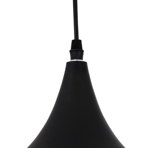 GLOBOSTAR® SHANGHAI 01025-B Μοντέρνο Κρεμαστό Φωτιστικό Οροφής με Ντουί 1 x E27 AC 220-240V IP20 - Μαύρο & Χρυσό - Μ37 x Π37 x Υ20cm