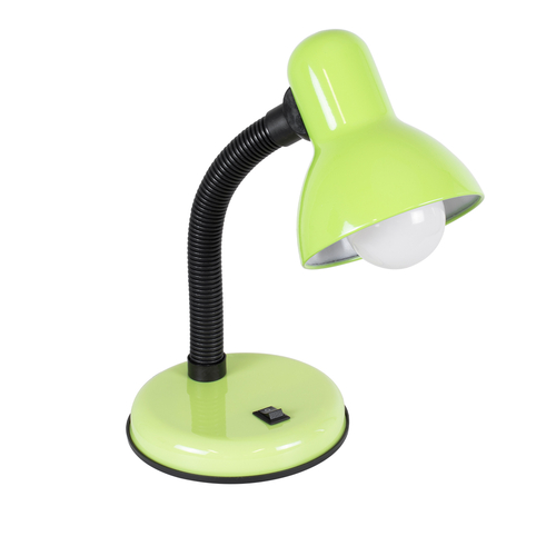 GloboStar® STUDENT 01533 Μοντέρνο Επιτραπέζιο Φωτιστικό Πορτατίφ Μονόφωτο 1 x E27 IP20 Πράσινο Μέταλλο με Μαύρο Πλαστικό - Μ12 x Π12 x Υ32cm