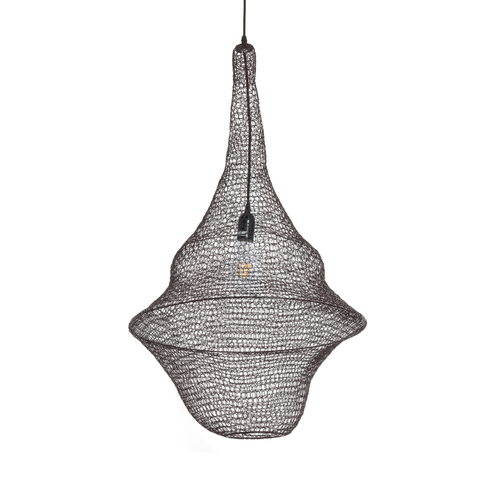 GLOBOSTAR® KENTUCKY 01875 Vintage Κρεμαστό Φωτιστικό Οροφής με Ντουί 1 x E27 AC 220-240V IP20 - Καφέ - Μ50 x Π50 x Υ90cm