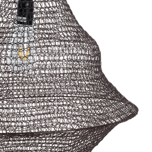 GLOBOSTAR® KENTUCKY 01875 Vintage Κρεμαστό Φωτιστικό Οροφής με Ντουί 1 x E27 AC 220-240V IP20 - Καφέ - Μ50 x Π50 x Υ90cm