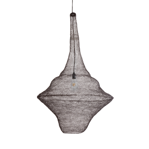 GLOBOSTAR® KENTUCKY 01878 Vintage Κρεμαστό Φωτιστικό Οροφής με Ντουί 1 x E27 AC 220-240V IP20 - Καφέ - Μ80 x Π80 x Υ140cm