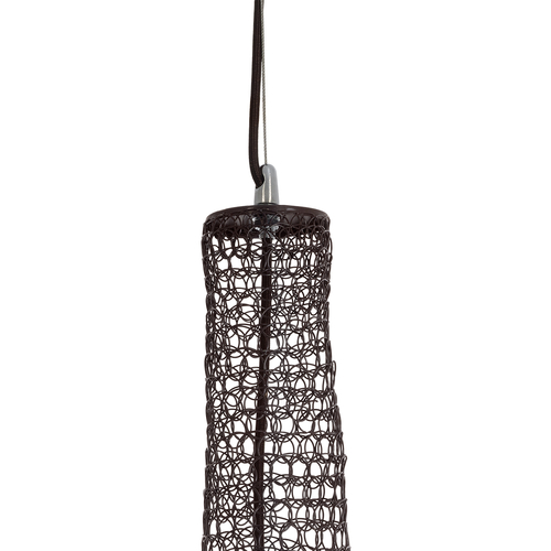 GLOBOSTAR® KENTUCKY 01878 Vintage Κρεμαστό Φωτιστικό Οροφής με Ντουί 1 x E27 AC 220-240V IP20 - Καφέ - Μ80 x Π80 x Υ140cm